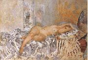 Henri Lebasque Prints Nude on Spanish Blanket oil painting reproduction